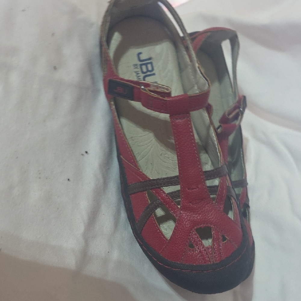 JBU Red and Black Sandals - Picture 3 of 5